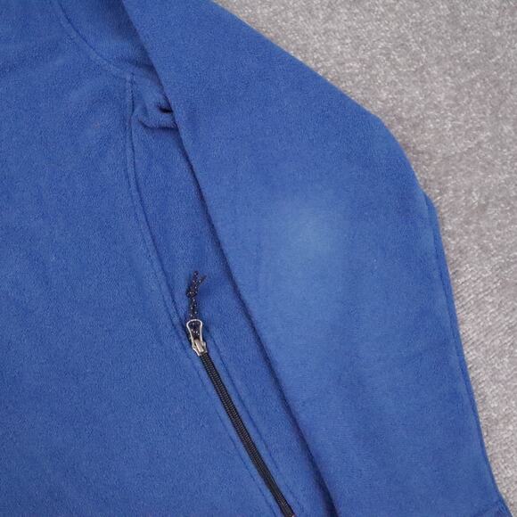 L.L.Bean Polartec Fleece Large Blue Long Sleeve 1/4 Snap Pullover Sweatshirt - Picture 7 of 12